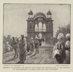 Memorial to Officers and Men of the Guides who were killed in the Defence of the Residency at Cabul with Sir Louis Cavagnari